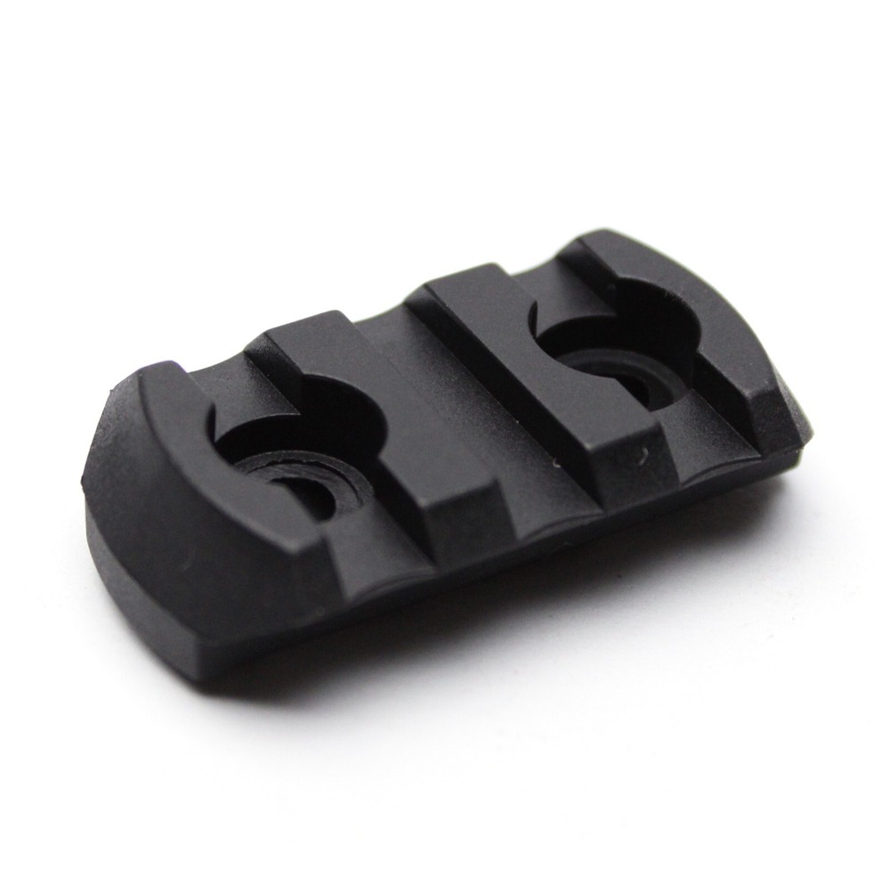 2PCS 3 Slots Polymer Single Rail Sections for MLOK Picatinny Weaver Mount