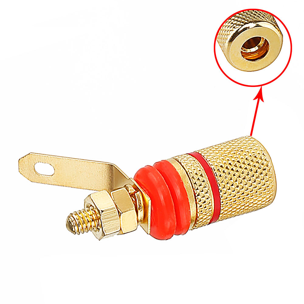 12Pcs 4mm Amplifier Speaker Terminal Binding Post Banana Plug Socket Connector