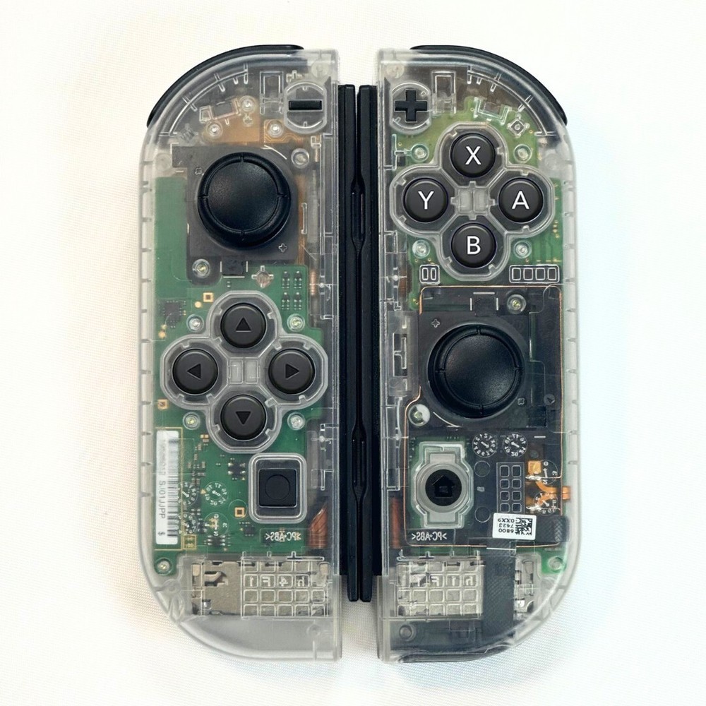 Clear Custom Never Drift Hall Effect Nintendo Switch Joy-Cons OEM Authentic