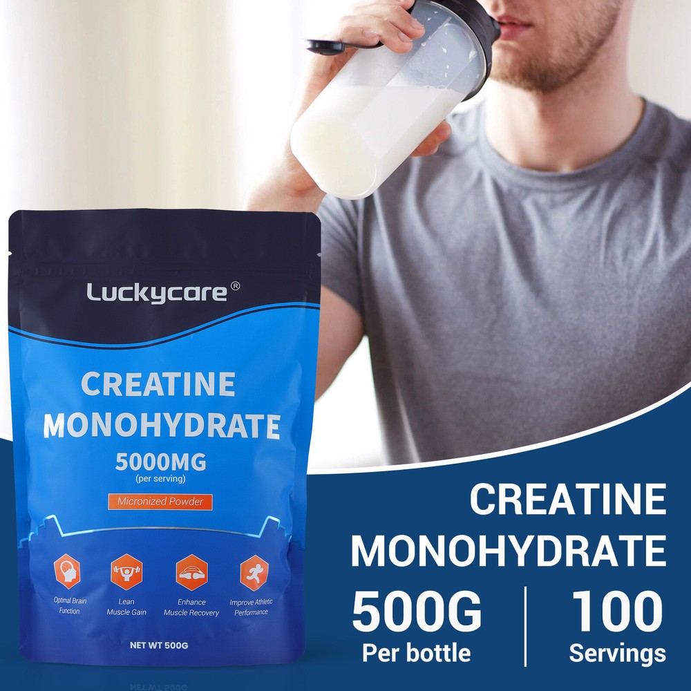 Micronized Creatine Monohydrate Powder 500g, 100 Servings,Unflavored Creatine US