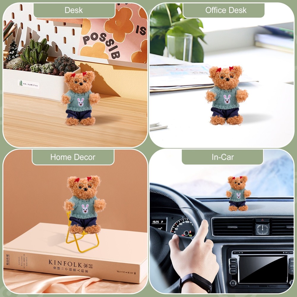 DIY Pipe Cleaners Teddy Bear Craft Kit Handmade Chenille Stems Material Pack Set
