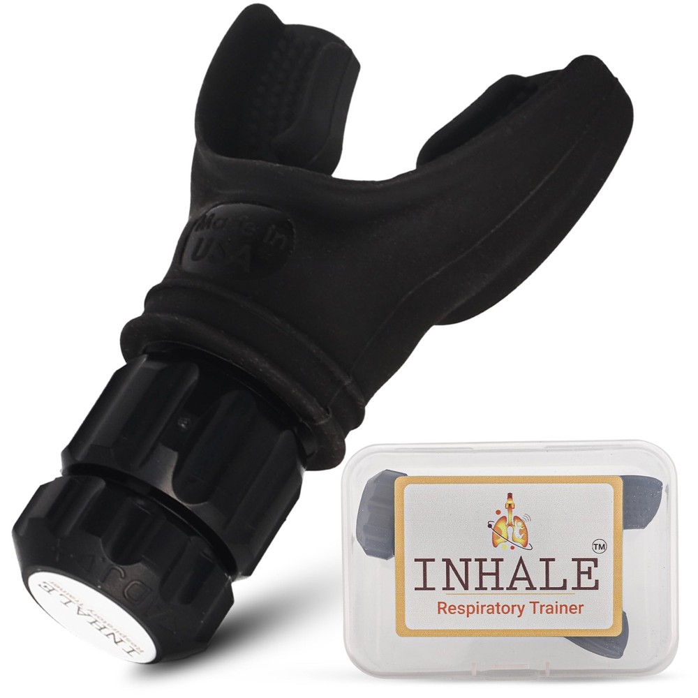 Inhale Respiratory Trainer | Compact Lung Exercise Device with High Grade Sil...