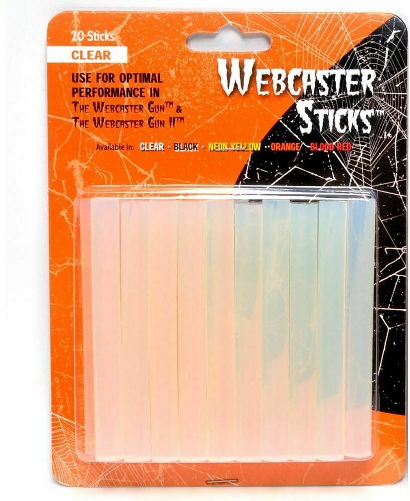 Webcaster Refill Sticks, 20 Count, Clear