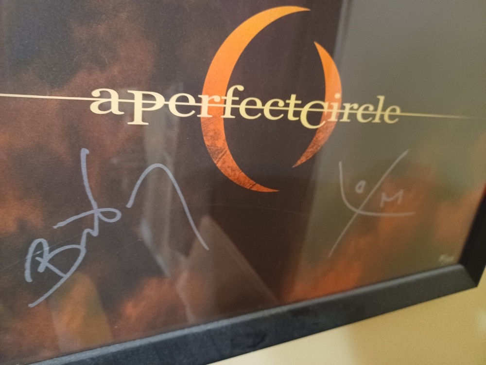A Perfect Circle Emotive Poster SIGNED Autographed Tool Maynard James Keenan