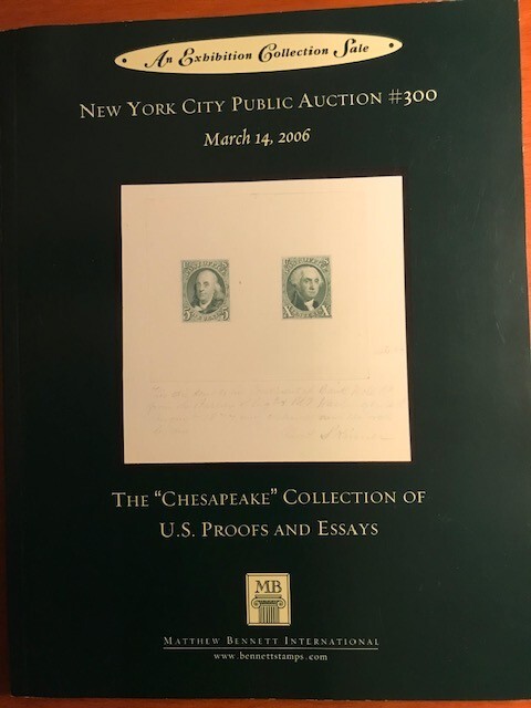 Chesapeake Collection of U.S. Proofs and Essays, Public Auction, 2006