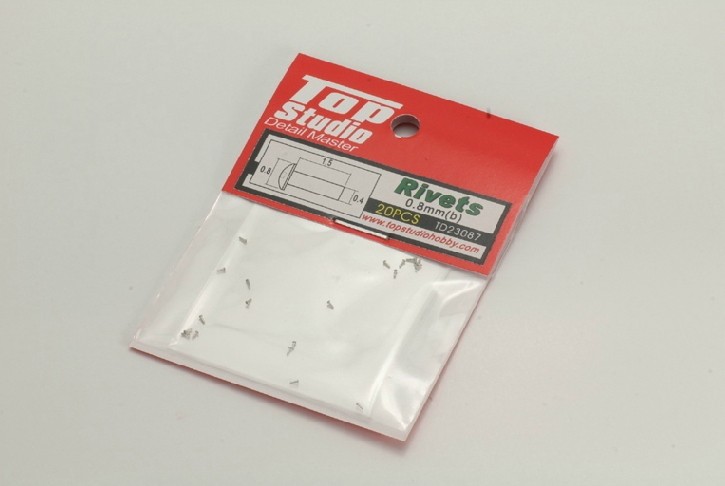 Top Studio TD23087 0.8mm Rivets (B) (20pcs)
