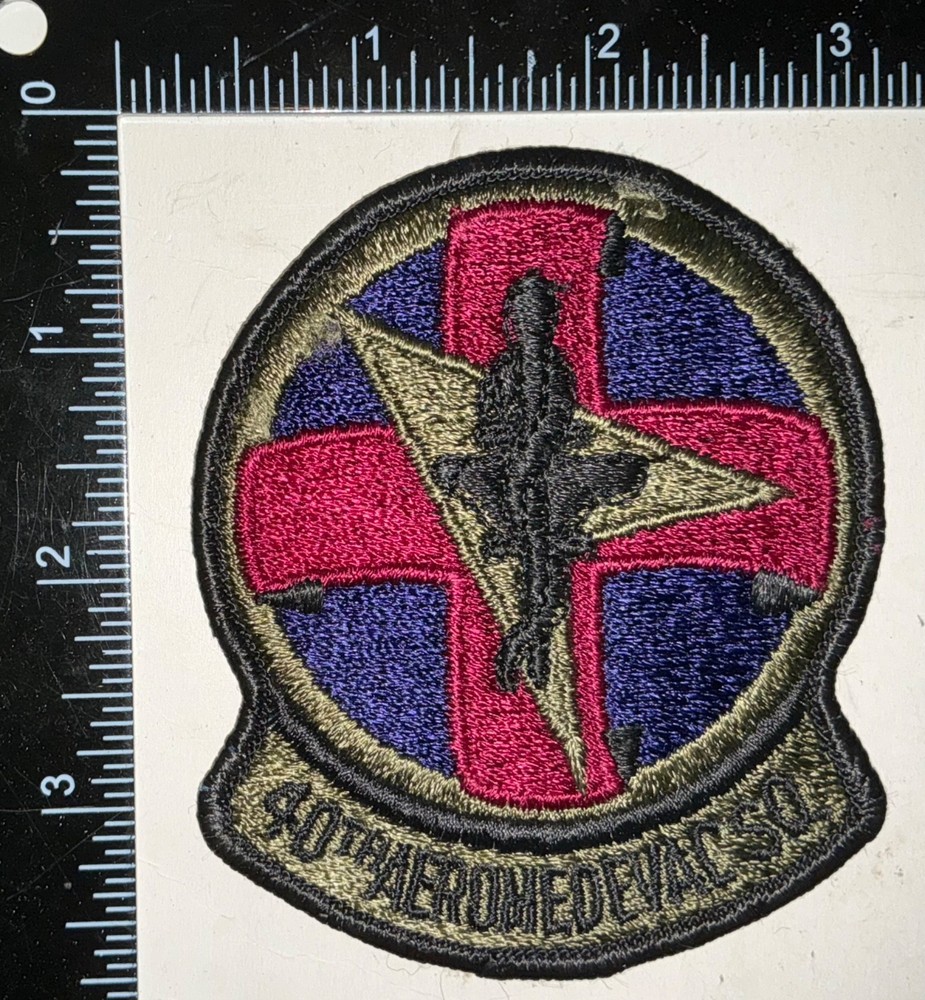 Cold War USAF Air Force 40th Aeromedical Evacuation Squadron SUBDUED Patch