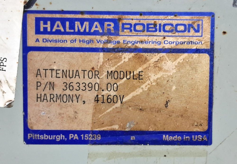 HALMAR | ROBICON | 363390.00 | HARMONY | 4160V | ATTENUATOR MODULE