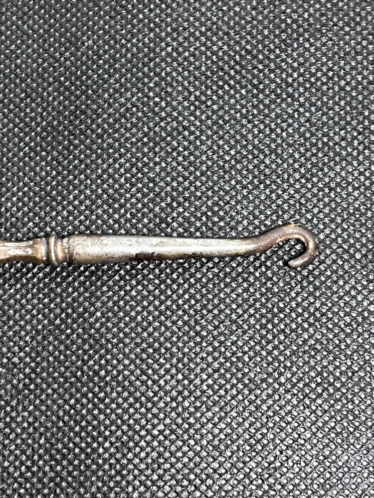 Antique Whiting Sterling Silver Buttonhook Twist Handle Victorian Dressing Tool