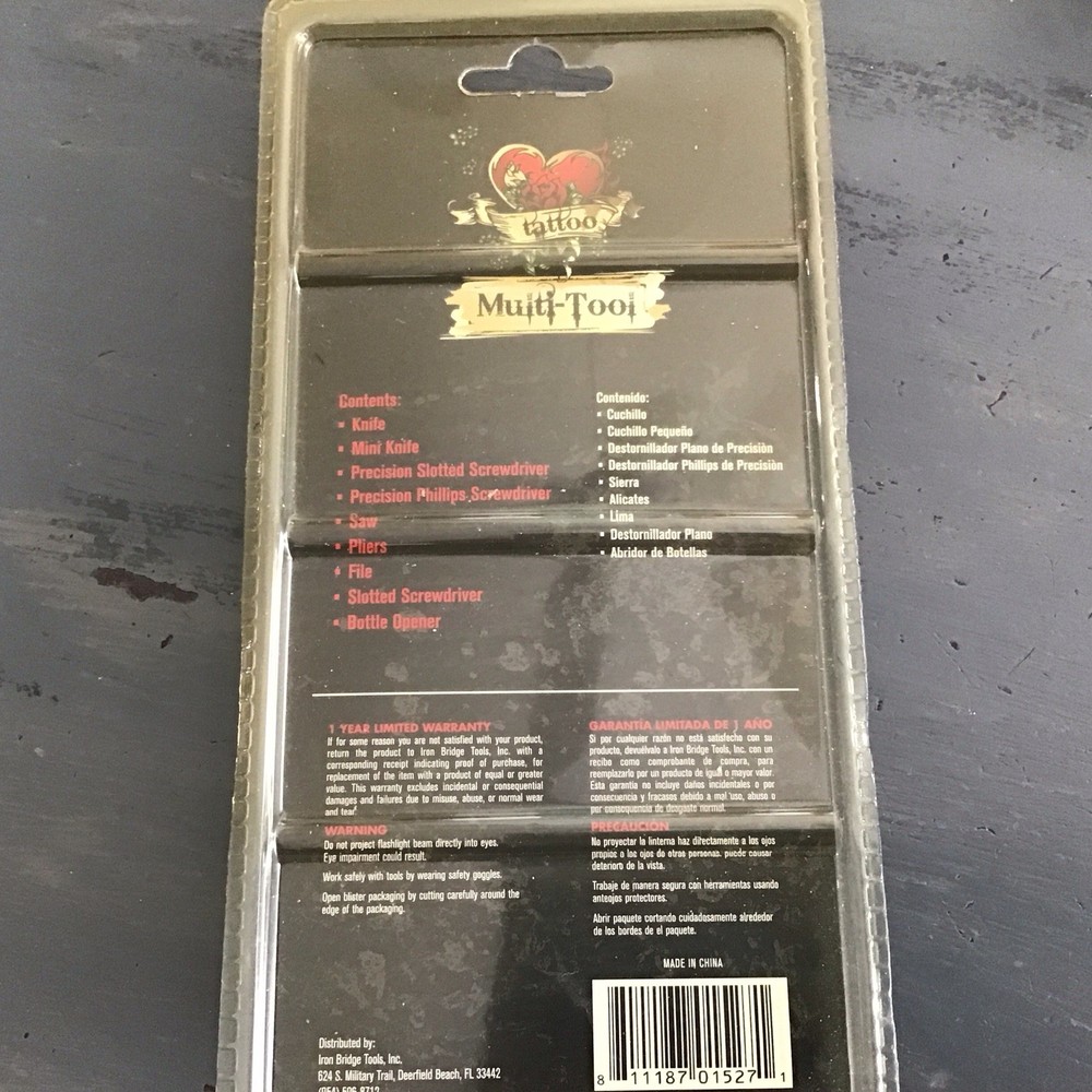 Iron Bridge Tools Tattoo 9 In 1 Multi-Tool