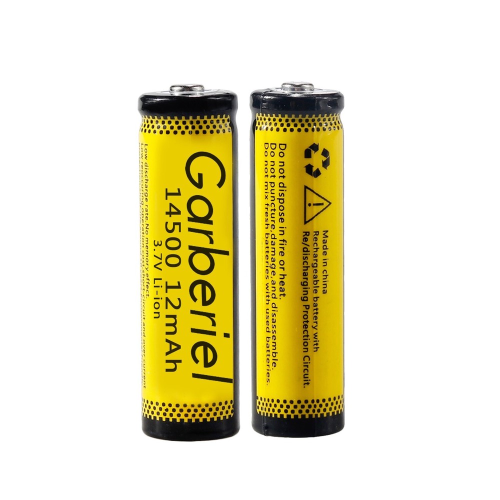 20PACK 3.7V 14500 Battery Rechargeable AA Lithium Batteries Cell for Flashlight
