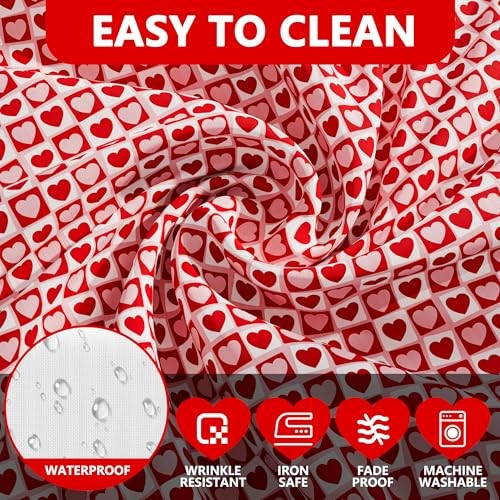 Valentines Tablecloth Rectangle 60x84 Inch, Washable 84" x 60" (Rectangular)