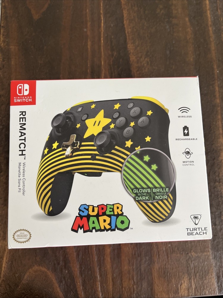 Turtle Beach Nintendo Switch Super Mario Wireless Controller Glow In Dark