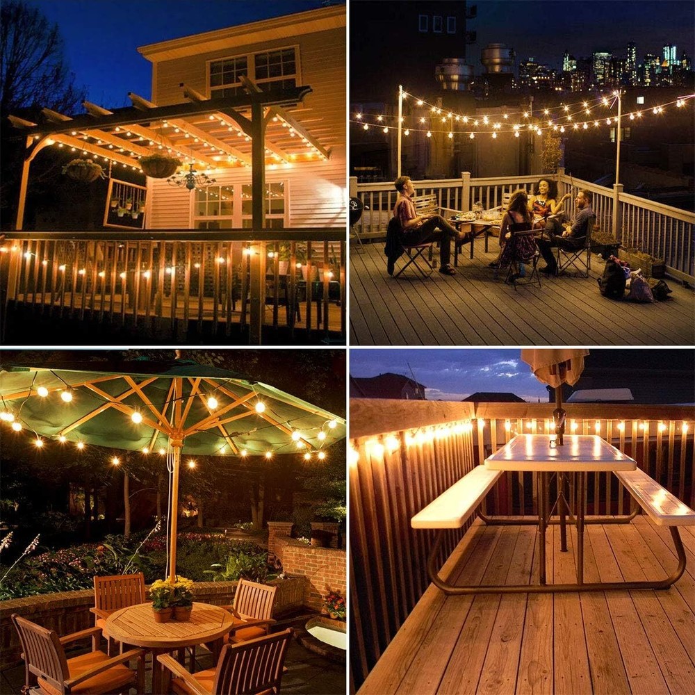 Solar String Lights - 200Ft LED Outdoor String Lights - Shatterproof, Waterproof