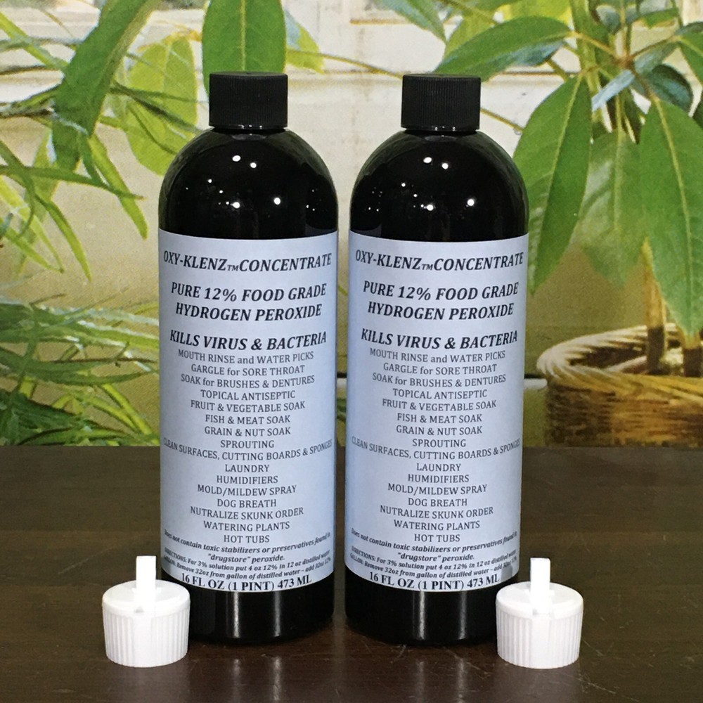 2 Pints 12% FOOD GRADE HYDROGEN PEROXIDE makes 8 Pints 3%