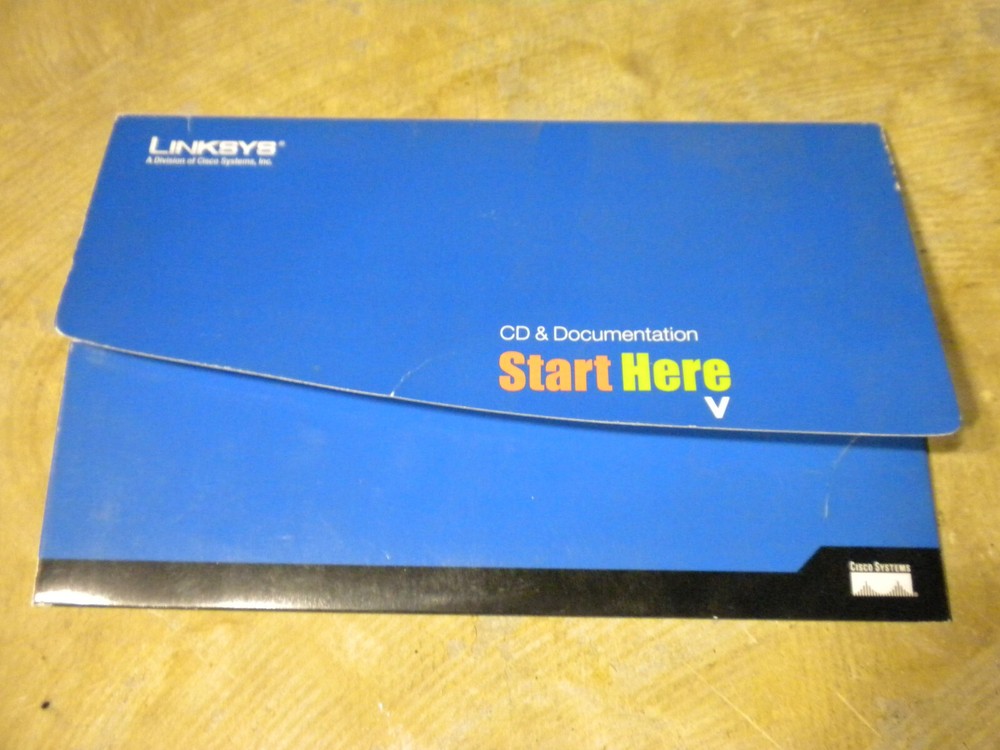NO ROUTER Linksys Etherfast Cable DSL Router Setup Wizard 2.0 2004 CD ROM Disc
