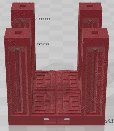 2x2 Pillars - Dwarven Kingdom - Pathfinder - Dungeons & Dragons -RPG- Tabletop-T