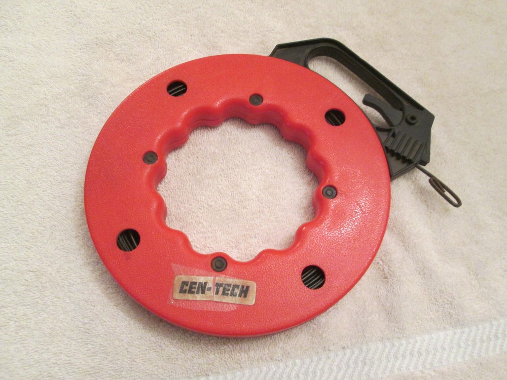 Cen Tech Steel Fish Tape 50' Wire Cable Puller Electrical Tool Industrial