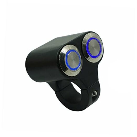 7/8" Motorcycle Handlebar Control Switch Dual Horn Button for Start Kill