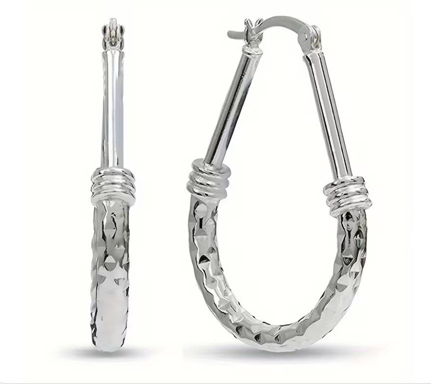 BRIGHTON BEACH Water Drop Hoop Earrings