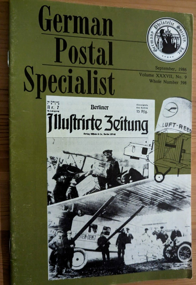 Vintage German Post Specialist Jul 1970 German Supplement  Hamburg Boten Stamps