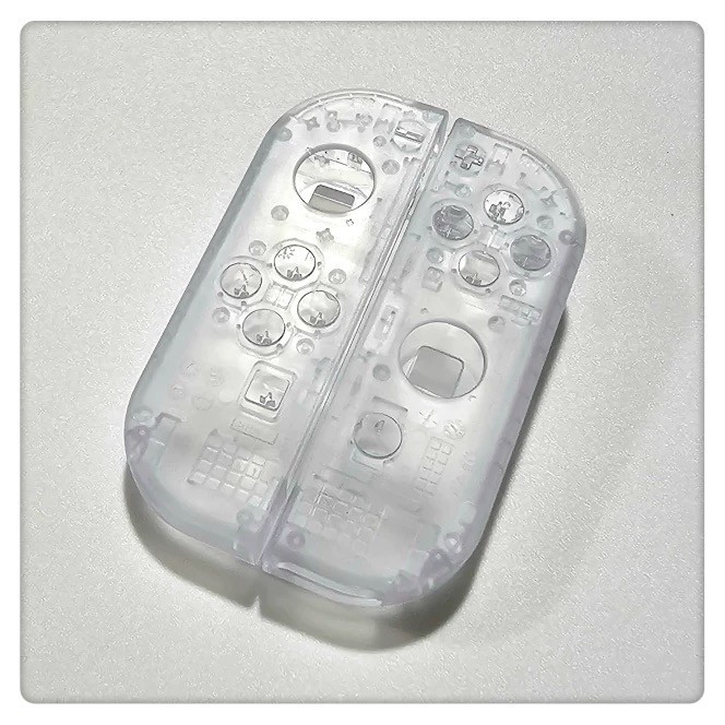Nintendo Switch Joy Con Prototype OEM Evaluation Shell Replacement - Clear White