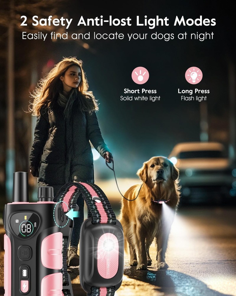 Dog Training Shock Collar 4200FT Remote Waterproof E-Collar with Vibration