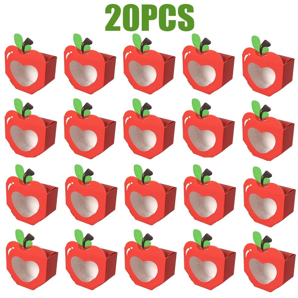 20 Pcs Apple Shaped Gift Boxes