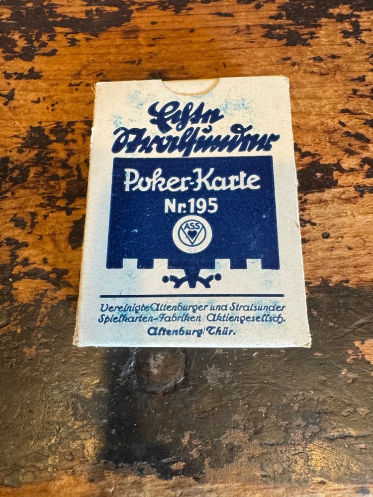 WWII GERMAN ORIGINAL PLAYING CARDS