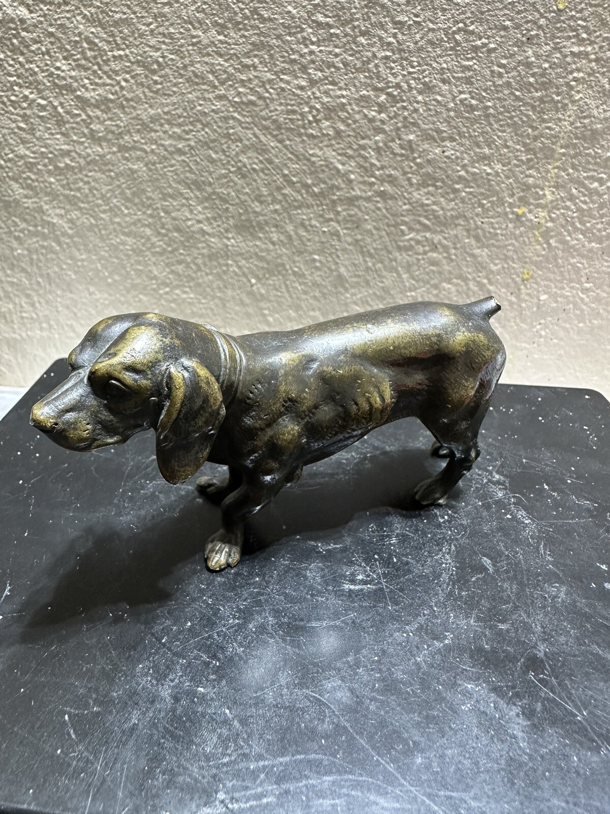 Wonderful Antique Bronze Dog
