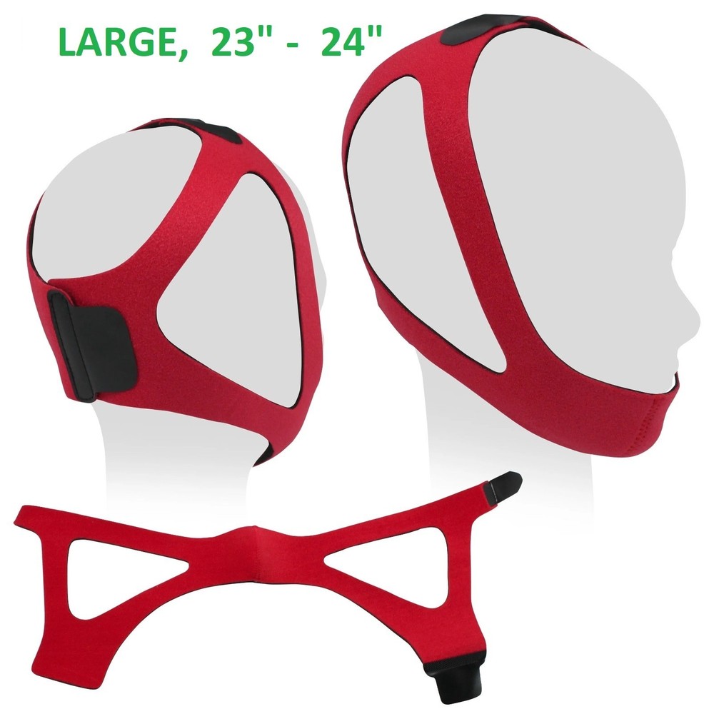 CPAP Chin Strap LARGE Chinstrap Ruby Style Strap For CPAP BiPAP Mask CS007L
