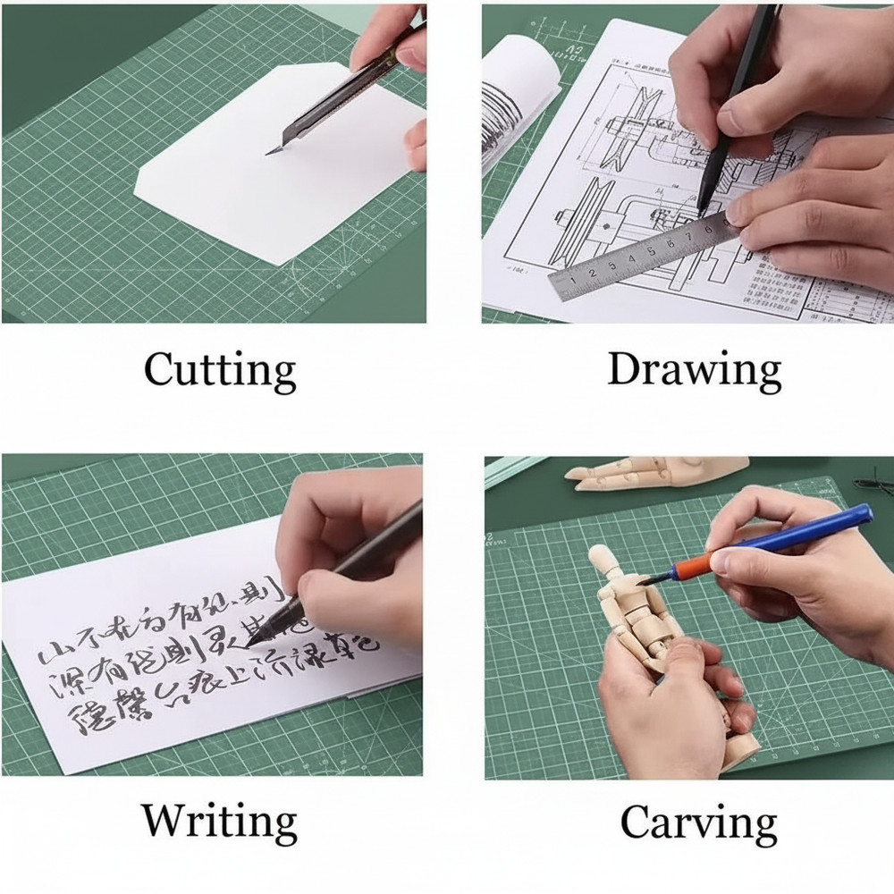 A3 PVC Cutting Mat – Workbench Patchwork, Sewing, DIY, Knife & Leather Cutting B