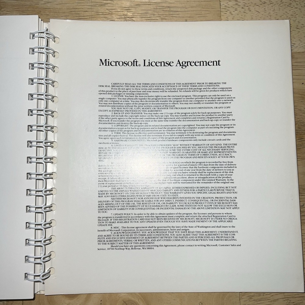 1984 Microsoft FILE Data Management Program MANUAL Only Macintosh 128K 512K RARE
