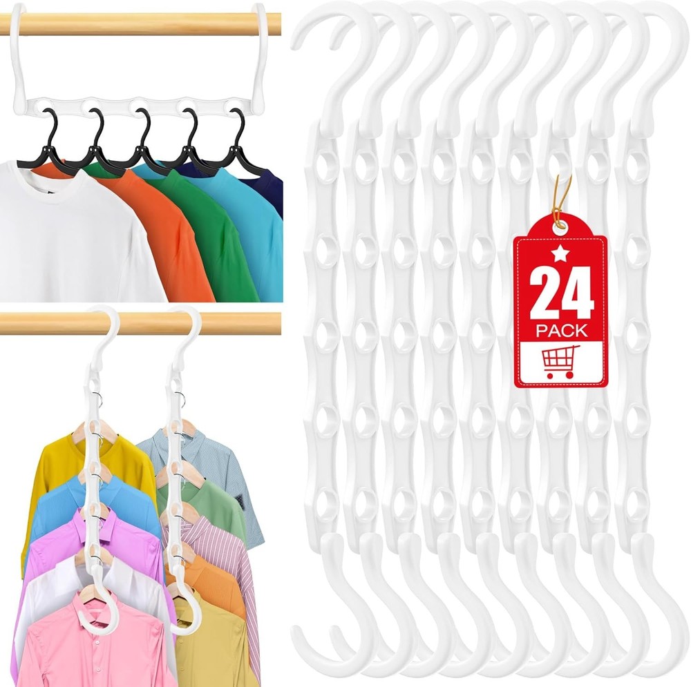 Hanrs Space Saving Magic Plastic Hanr Organizer Shirt Space Saving