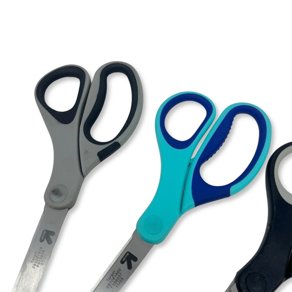 Target Up & Up Multi-Purpose Scissors Lot, Mixed Handle Colors, 4 Pcs