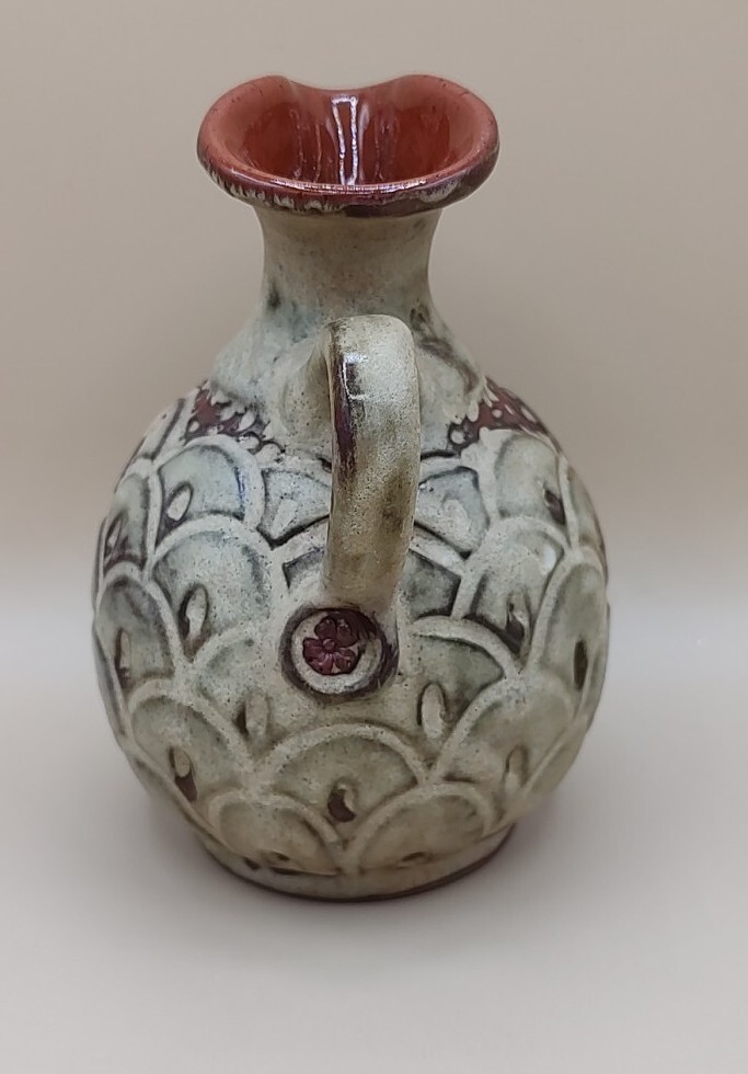 Signed By Artist SJM Pottery Pitcher
