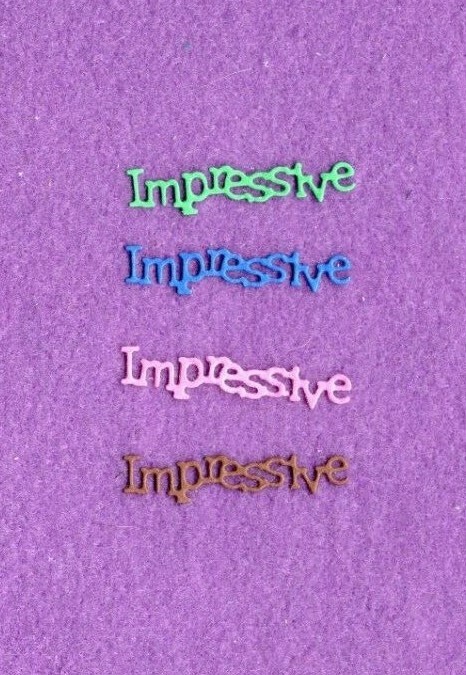 IMPRESSIVE die cuts scrapbook cards