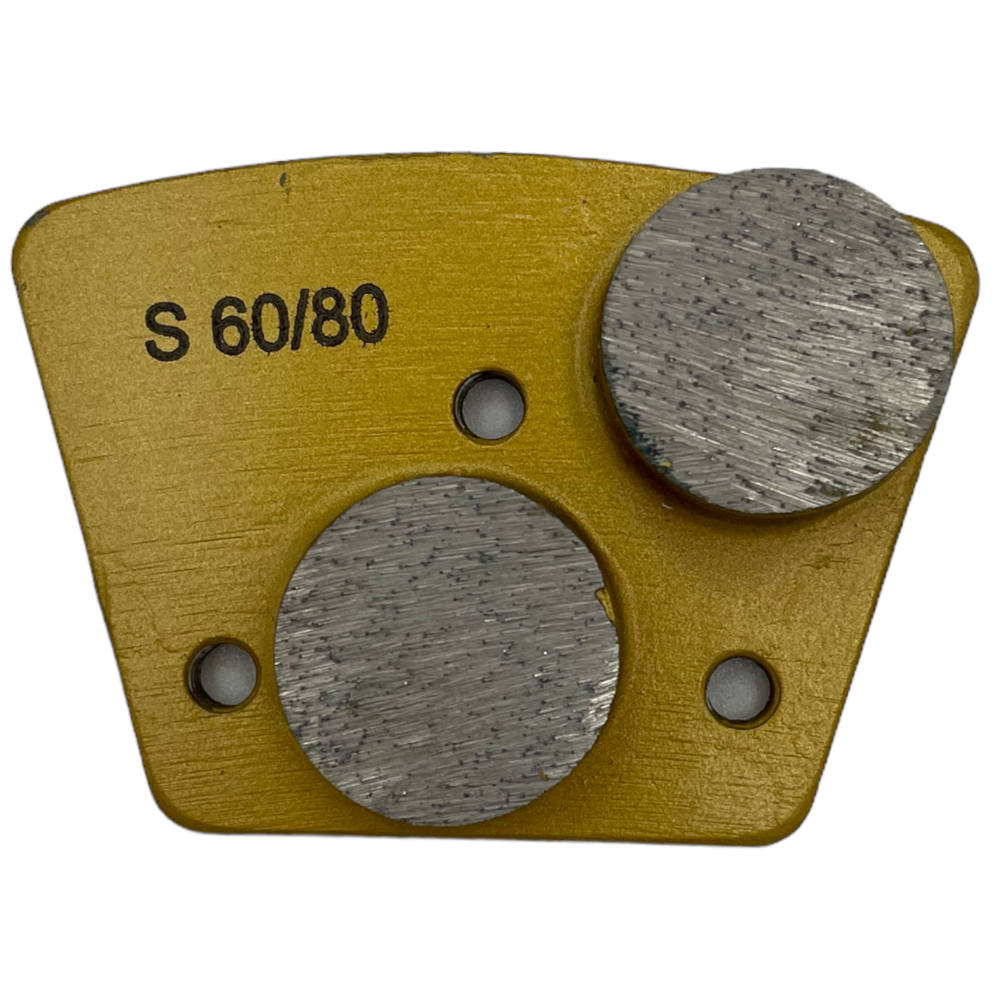 18 Pack Trapezoidal Grinder Tooling Discs Soft Bond for Bolt on Grinders 60 Grit