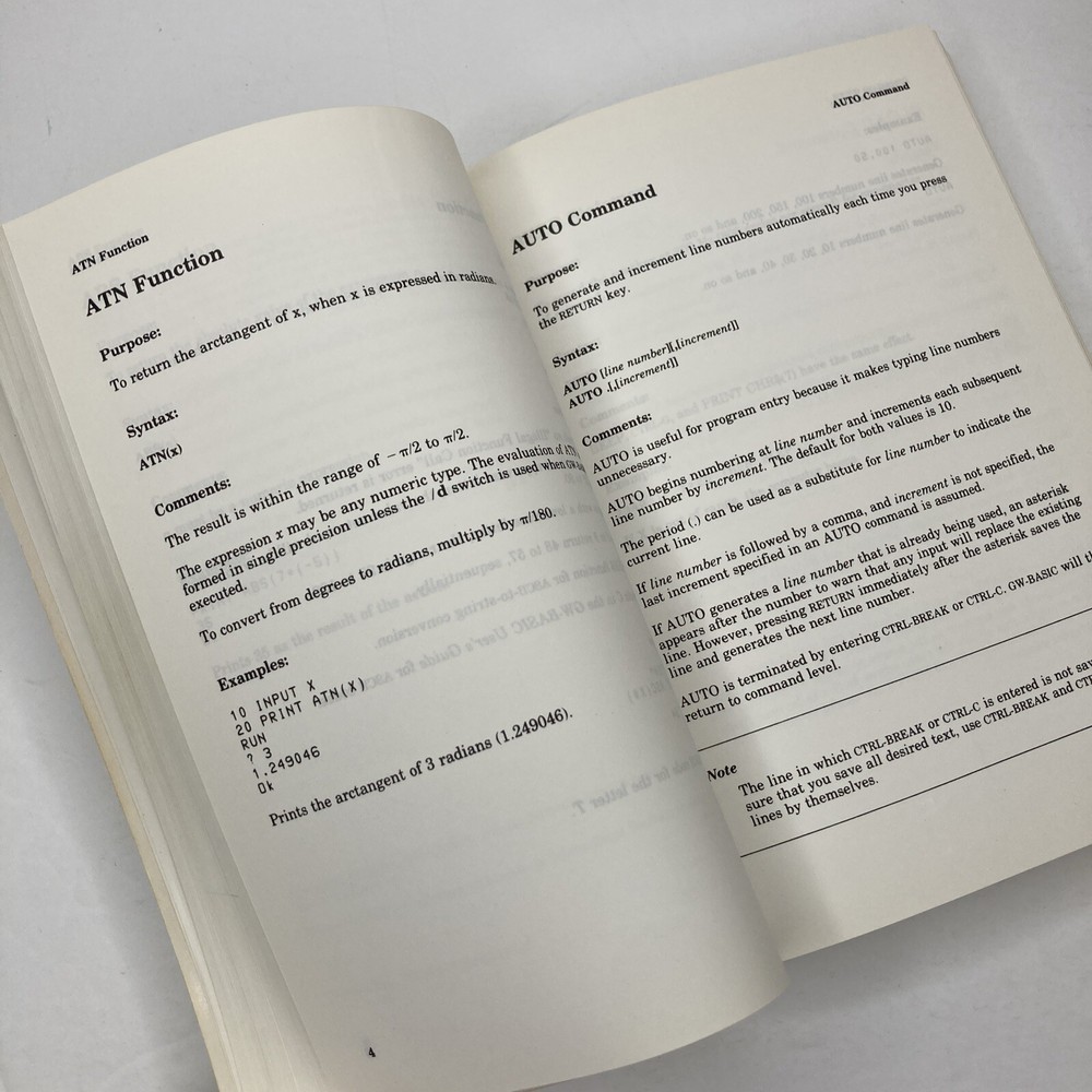 Microsoft GW-Basic User's Guide *PLUS* Using MS-DOS (Rev 3)