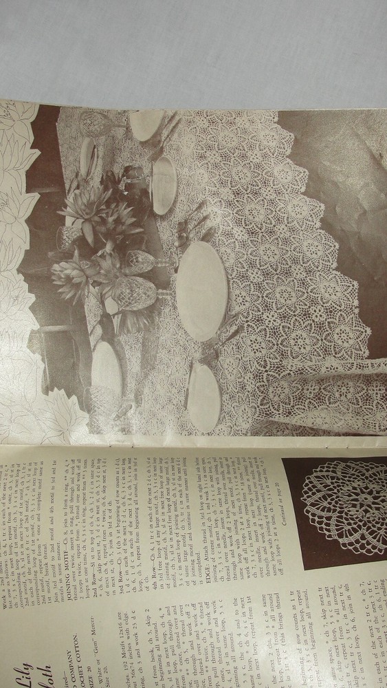 AMERICAN THREAD CO. CRAFT BOOK "NEW TABLECLOTHS" NO. 57
