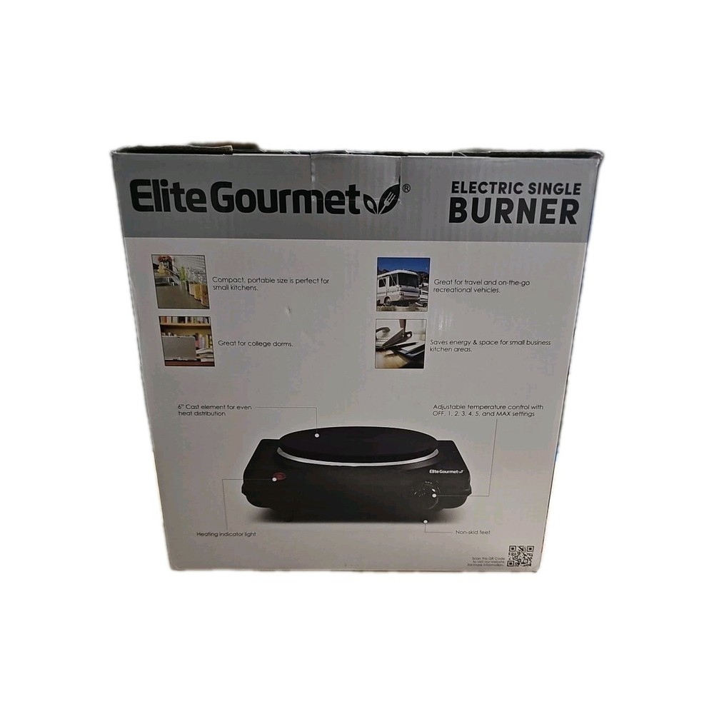 Elite Gourmet Electric Single Burner