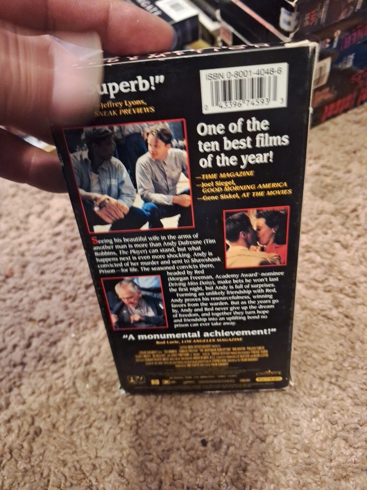 The Shawshank Redemption VHS 1994 Morgan Freeman