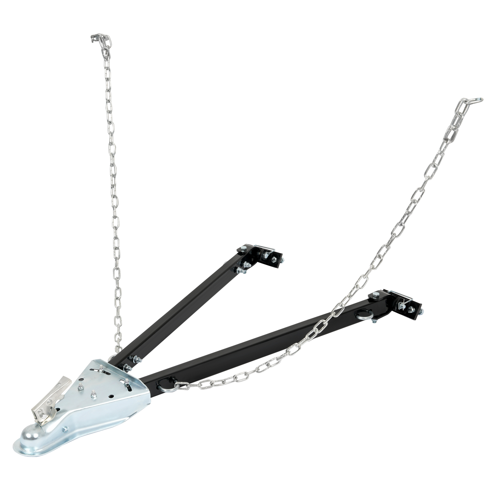 Adjustable Tow Bar 5500lbs w/Safety Chain 24" to 41" Wide For Camper RV Trailer