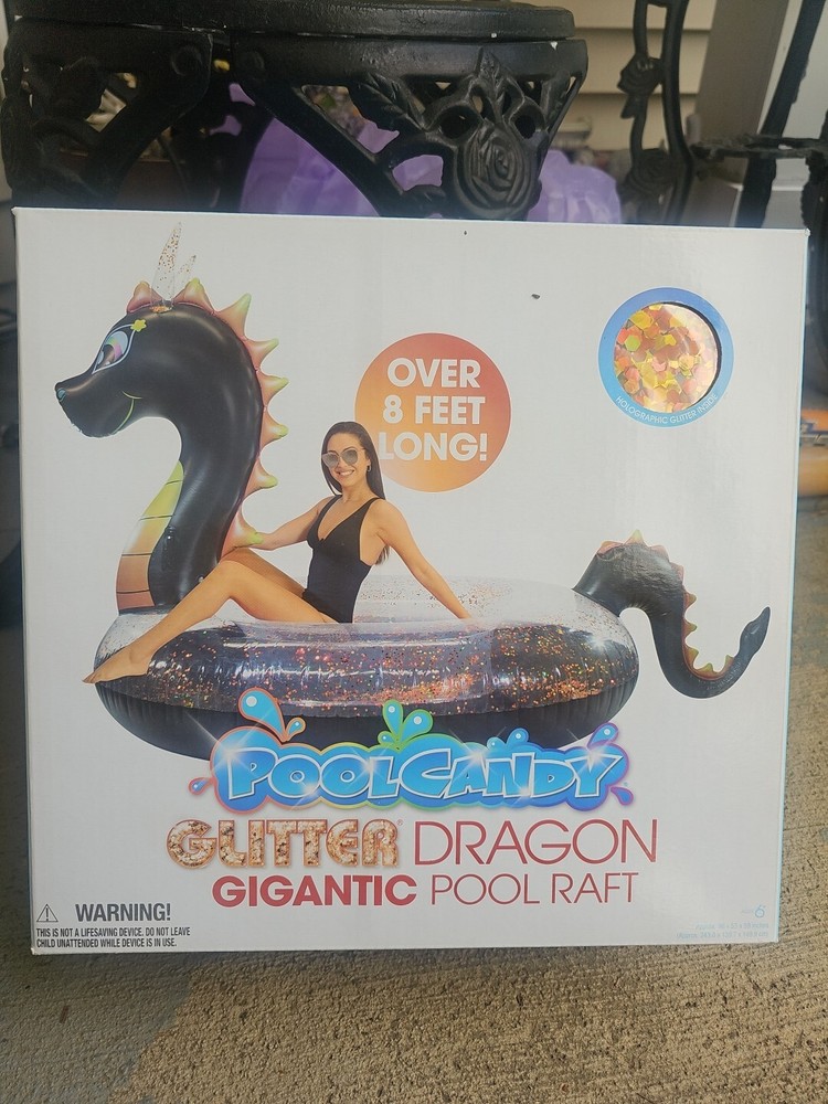 PoolCandy Glitter Dragon Gigantic pool raft