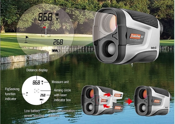 Caddytek Used Caddyview V2 Slope Golf Laser Rangefinder CaddyView V2+Slope