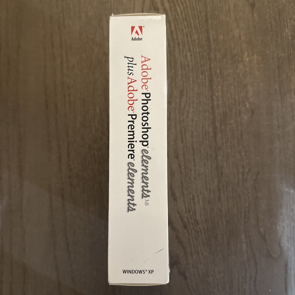 Adobe Photoshop Elements 3.0 PLUS Adobe Premiere Elements, for XP NEW SEALED!