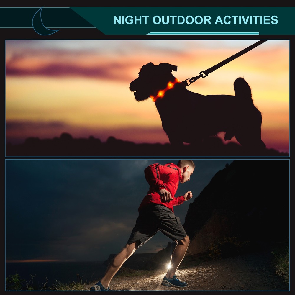 1 Pcs LED Strobe Light for Running with USB Cable, Red