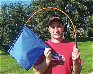 KOEHN Whip Flag Golf Grip 50" Assorted Colors Sorting Livestock 6 Count