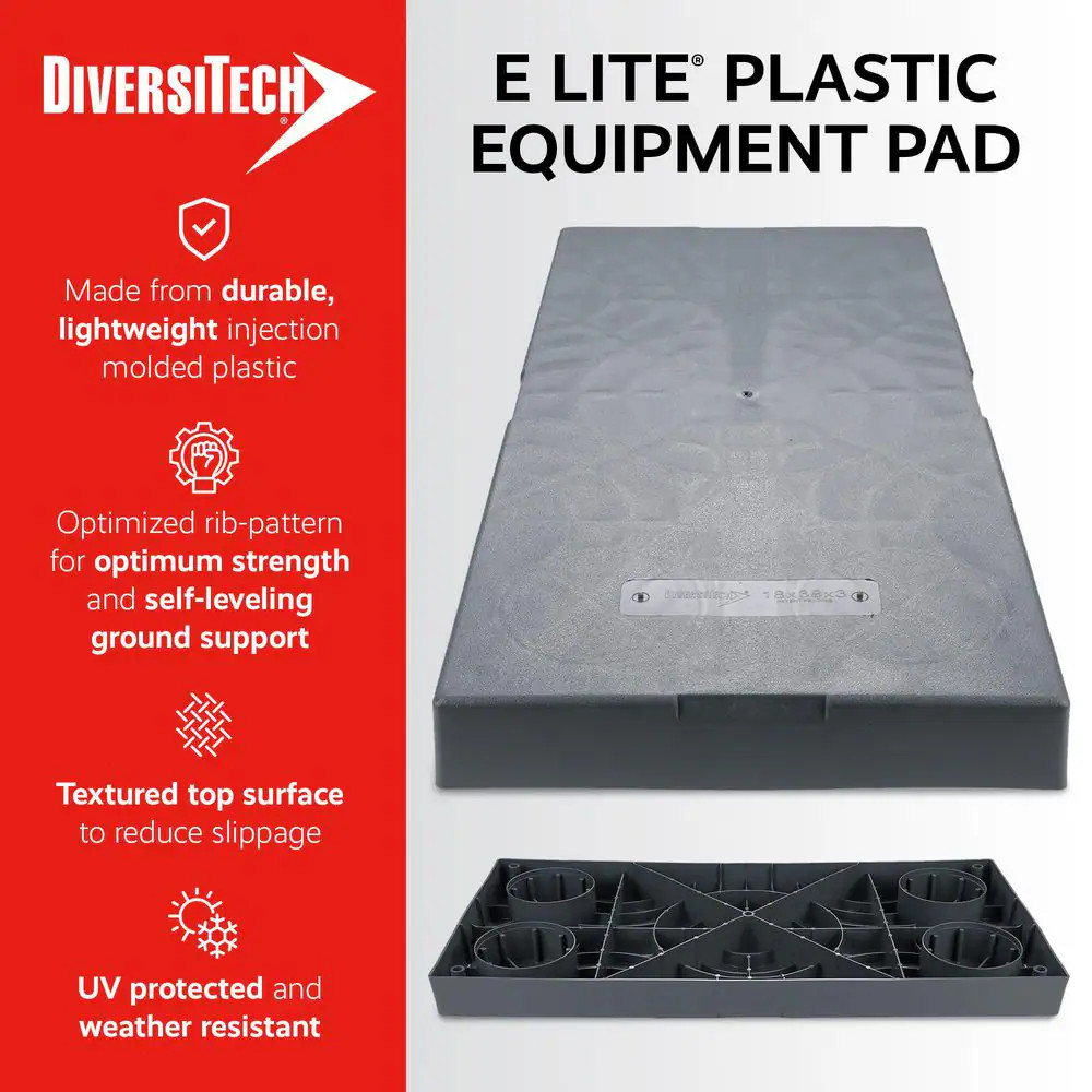 18 In. X 38 In. X 3 In. E Lite Plastic Mini Split Condensor Pad