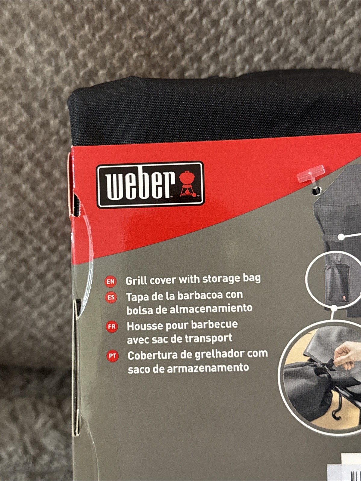 Weber 7106 Grill Cover For Spirit 220 and 300 Series, 52 x 42.8 Inch Black Color